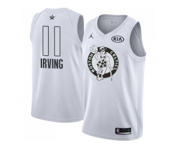 Youth Nike Boston Celtics #11 Kyrie Irving White NBA Jordan Swingman 2018 All-Star Game Jersey