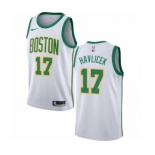 Youth Nike Boston Celtics #17 John Havlicek Swingman White NBA Jersey - City Edition