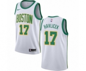 Youth Nike Boston Celtics #17 John Havlicek Swingman White NBA Jersey - City Edition