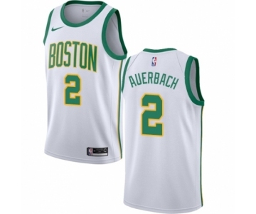 Youth Nike Boston Celtics #2 Red Auerbach Swingman White NBA Jersey - City Edition