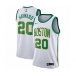 Youth Nike Boston Celtics #20 Gordon Hayward Swingman White NBA Jersey - City Edition