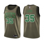 Youth Nike Boston Celtics #35 Reggie Lewis Swingman Green Salute to Service NBA Jersey