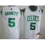 youth nba boston celtics #5 garnett white