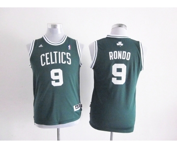 youth nba boston celtics #9 rondo green[revolution 30 swingman]