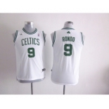 youth nba boston celtics #9 rondo white[revolution 30 swingman]