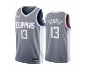 Los Angeles Clippers #13 Paul George Gray NBA Swingman 2020-21 Earned Edition Jersey