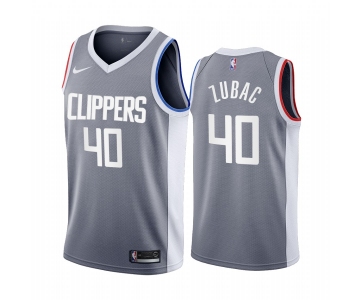 Los Angeles Clippers #40 Ivica Zubac Gray NBA Swingman 2020-21 Earned Edition Jersey