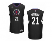 Men Adidas Los Angeles Clippers #21 Patrick Beverley Authentic Black Alternate NBA Jersey