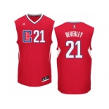 Men Adidas Los Angeles Clippers #21 Patrick Beverley Authentic Red Road NBA Jersey