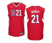 Men Adidas Los Angeles Clippers #21 Patrick Beverley Authentic Red Road NBA Jersey