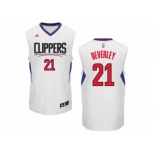 Men Adidas Los Angeles Clippers #21 Patrick Beverley Authentic White Home NBA Jersey