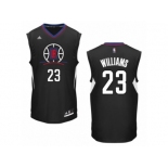 Men Adidas Los Angeles Clippers #23 Louis Williams Swingman Black Alternate NBA Jersey