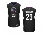 Men Adidas Los Angeles Clippers #23 Louis Williams Swingman Black Alternate NBA Jersey