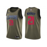 Men Nike Los Angeles Clippers #21 Patrick Beverley Green Salute to Service NBA Swingman Jersey