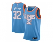 Men Nike Los Angeles Clippers #32 Blake Griffin Blue NBA Swingman City Edition Jersey