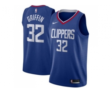 Men Nike Los Angeles Clippers #32 Blake Griffin Blue Stitched NBA Swingman Jersey