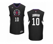 Men's Adidas Los Angeles Clippers #10 Brice Johnson Authentic Black Alternate NBA Jersey