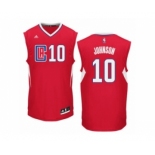 Men's Adidas Los Angeles Clippers #10 Brice Johnson Authentic Red Road NBA Jersey