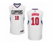 Men's Adidas Los Angeles Clippers #10 Brice Johnson Authentic White Home NBA Jersey