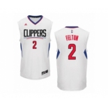 Men's Adidas Los Angeles Clippers #2 Raymond Felton Authentic White Home NBA Jersey