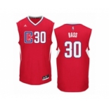 Men's Adidas Los Angeles Clippers #30 Brandon Bass Authentic Red Road NBA Jersey