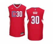 Men's Adidas Los Angeles Clippers #30 Brandon Bass Authentic Red Road NBA Jersey