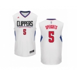 Men's Adidas Los Angeles Clippers #5 Marreese Speights Swingman White Home NBA Jersey