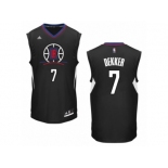 Men's Adidas Los Angeles Clippers #7 Sam Dekker Authentic Black Alternate NBA Jersey