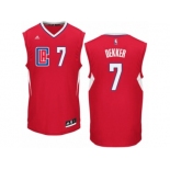 Men's Adidas Los Angeles Clippers #7 Sam Dekker Swingman Red Road NBA Jersey