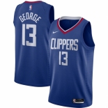 Men's LA Clippers #13 Paul George Nike Royal 2020-21 Swingman Jersey