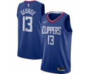 Men's LA Clippers #13 Paul George Nike Royal 2020-21 Swingman Jersey