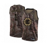 Men's Los Angeles Clippers #1 Jerome Robinson Swingman Camo Realtree Collection Basketball Jersey