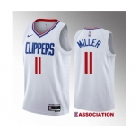 Men's Los Angeles Clippers #11 Jordan Miller White 2023 Draft Association Edition Stitched Jersey