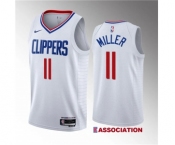 Men's Los Angeles Clippers #11 Jordan Miller White 2023 Draft Association Edition Stitched Jersey