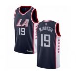 Men's Los Angeles Clippers #19 Rodney McGruder Authentic Navy Blue Basketball Jersey - City Edition