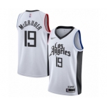 Men's Los Angeles Clippers #19 Rodney McGruder Authentic White Basketball Jersey - 2019-20 City Edition