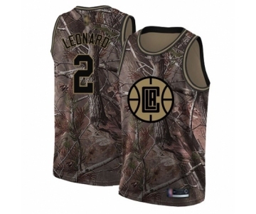 Men's Los Angeles Clippers #2 Kawhi Leonard Swingman Camo Realtree Collection Basketball Jersey