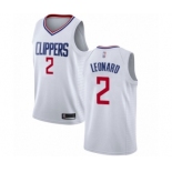 Men's Los Angeles Clippers #2 Kawhi Leonard Swingman White Basketball Jersey - Association Edition