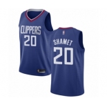 Men's Los Angeles Clippers #20 Landry Shamet Swingman Blue Basketball Jersey - Icon Edition