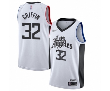 Men's Los Angeles Clippers #32 Blake Griffin Authentic White Basketball Jersey - 2019-20 City Edition