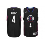 Men's Los Angeles Clippers #4 J.J. Redick adidas Black New Swingman Alternate Jersey