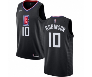 Men's Nike Los Angeles Clippers #10 Jerome Robinson Authentic Black NBA Jersey Statement Edition