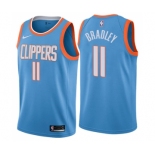 Men's Nike Los Angeles Clippers #11 Avery Bradley Authentic Blue NBA Jersey - City Edition