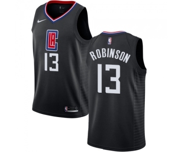 Men's Nike Los Angeles Clippers #13 Jerome Robinson Authentic Black NBA Jersey Statement Edition