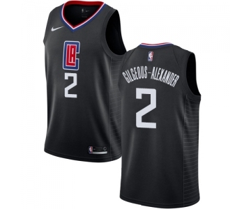 Men's Nike Los Angeles Clippers #2 Shai Gilgeous-Alexander Swingman Black NBA Jersey Statement Edition