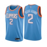 Men's Nike Los Angeles Clippers #2 Shai Gilgeous-Alexander Swingman Blue NBA Jersey - City Edition