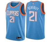 Men's Nike Los Angeles Clippers #21 Patrick Beverley Swingman Blue NBA Jersey - City Edition