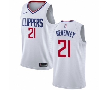 Men's Nike Los Angeles Clippers #21 Patrick Beverley Swingman White NBA Jersey - Association Edition