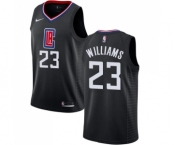 Men's Nike Los Angeles Clippers #23 Louis Williams Swingman Black Alternate NBA Jersey Statement Edition