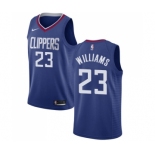 Men's Nike Los Angeles Clippers #23 Louis Williams Swingman Blue Road NBA Jersey - Icon Edition